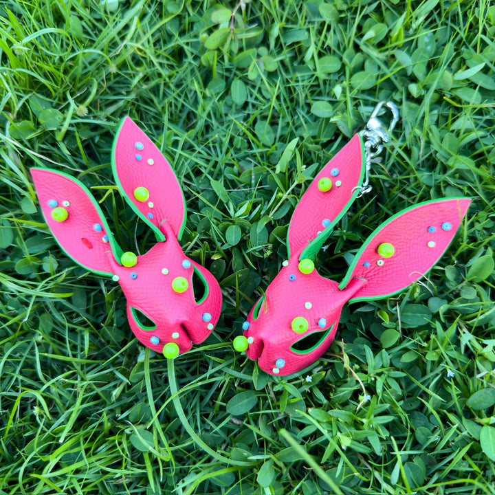 Lambskin Bunny Keychain Pendant — product photograph 7