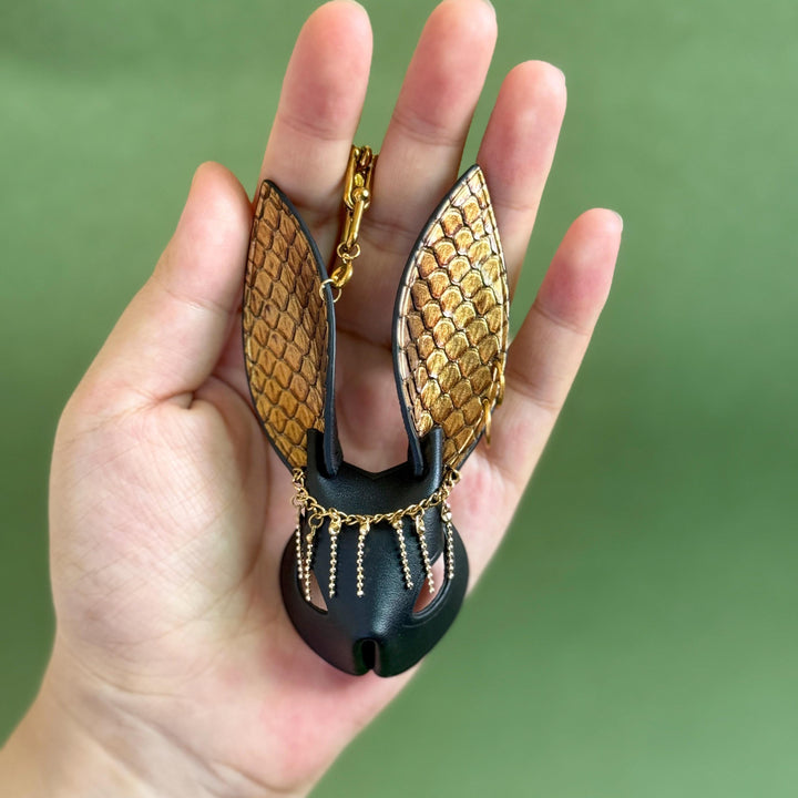 Snakeskin & Calfskin Bunny Bag Charm — product photograph 4