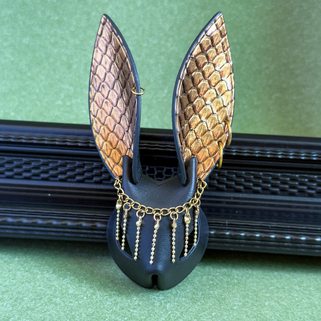 Snakeskin & Calfskin Bunny Bag Charm — product photograph 9