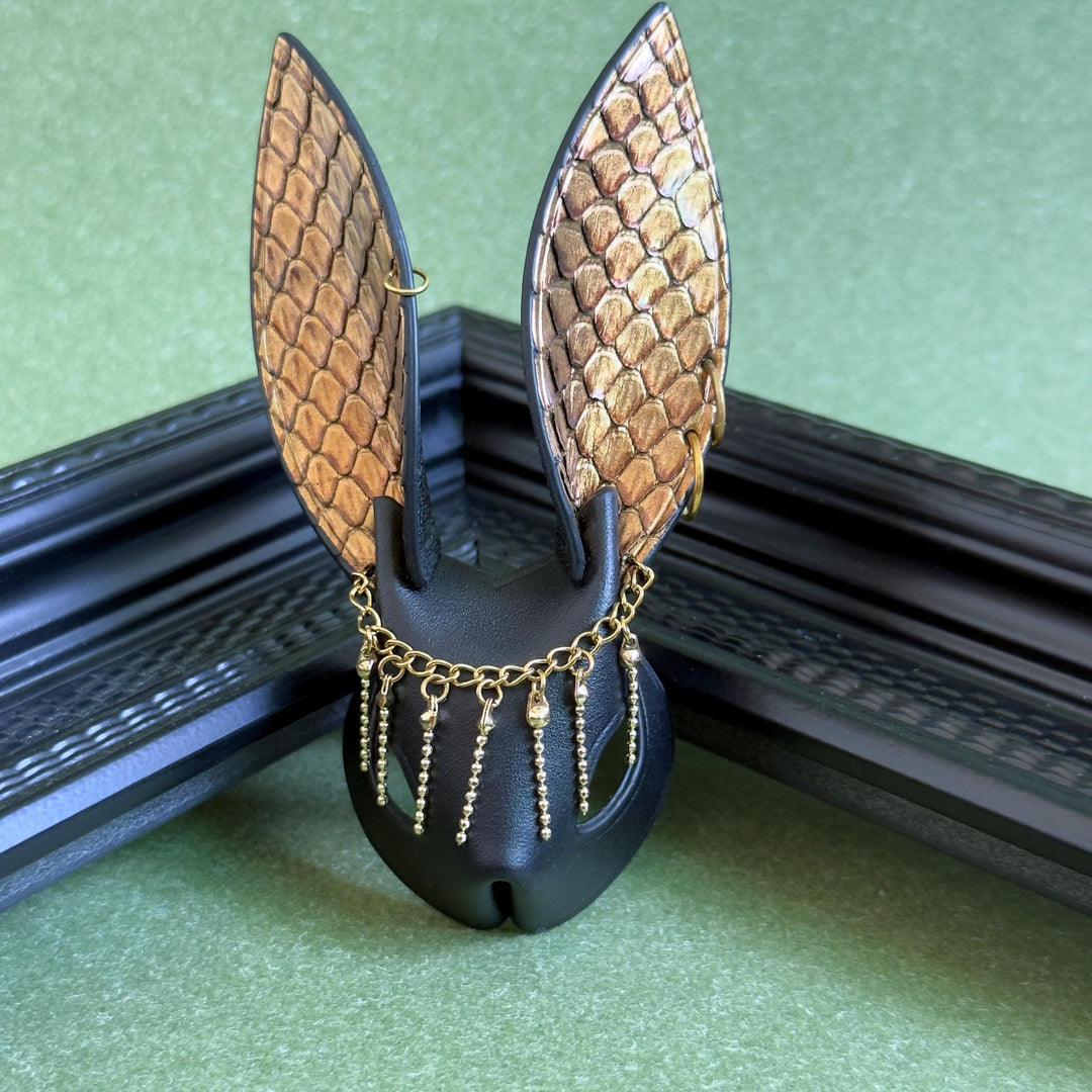 Snakeskin & Calfskin Bunny Bag Charm — product photograph 10