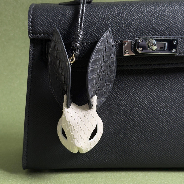 Leather Bunny Keychain & Bag Charm — product photograph 4