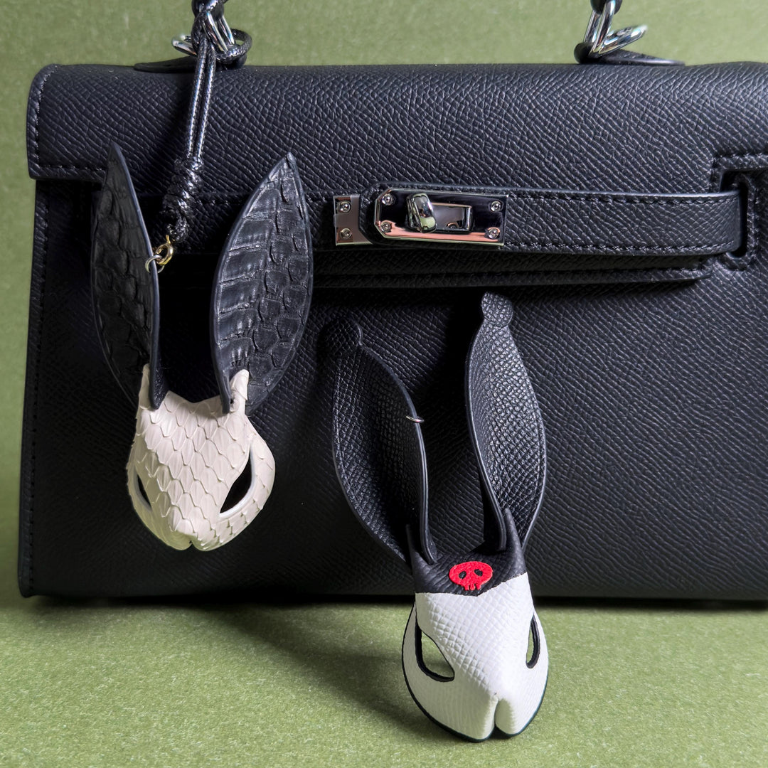 Leather Bunny Keychain & Bag Charm — product photograph 1