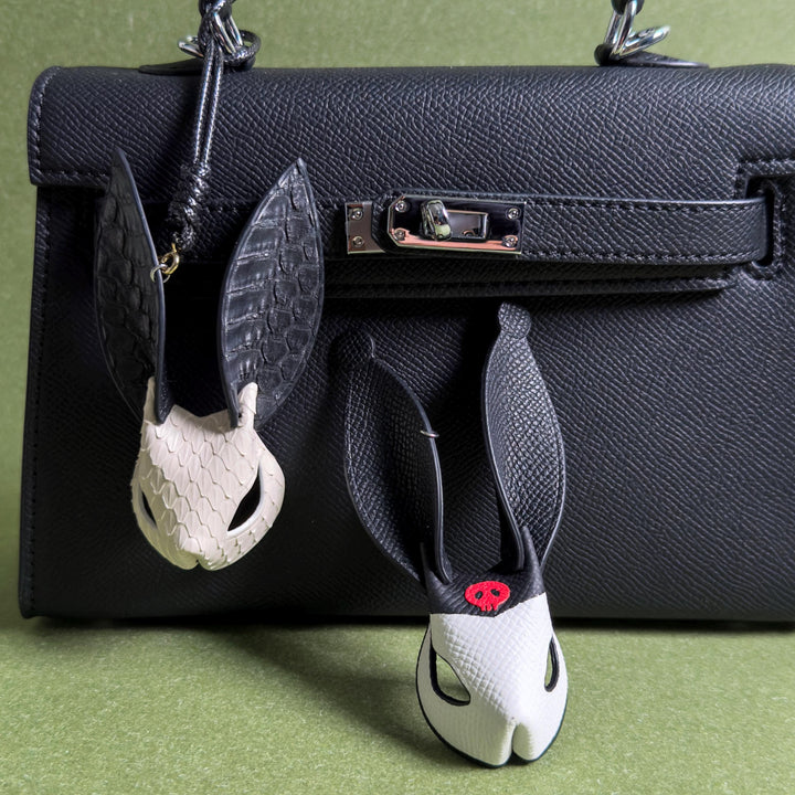 Leather Bunny Keychain & Bag Charm — product photograph 1