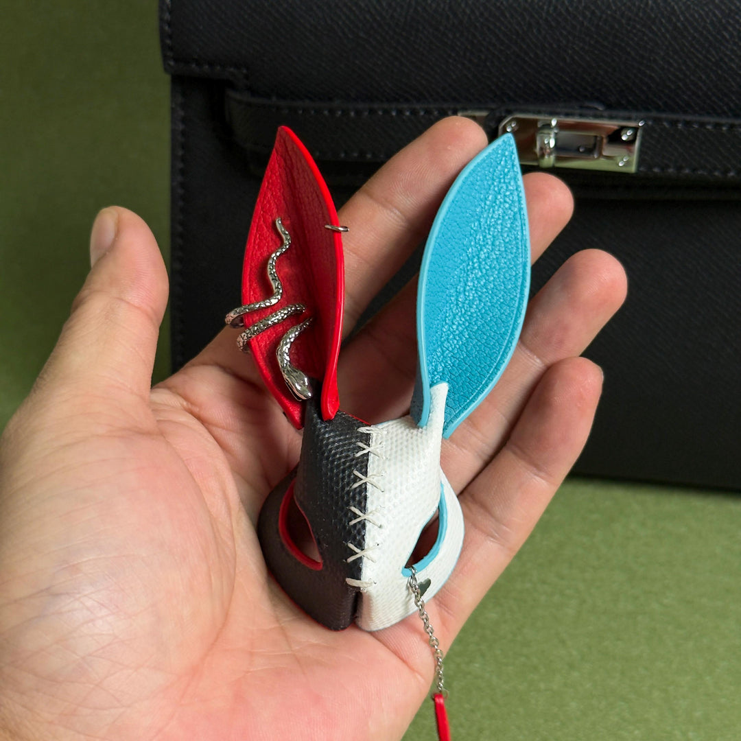 Leather Bunny Keychain & Phone Charm — product photograph 14