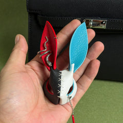 Leather Bunny Keychain & Phone Charm — product photograph 14