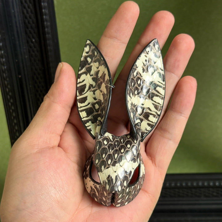 Snakeskin & Lambskin Bunny Bag Charm — product photograph 15