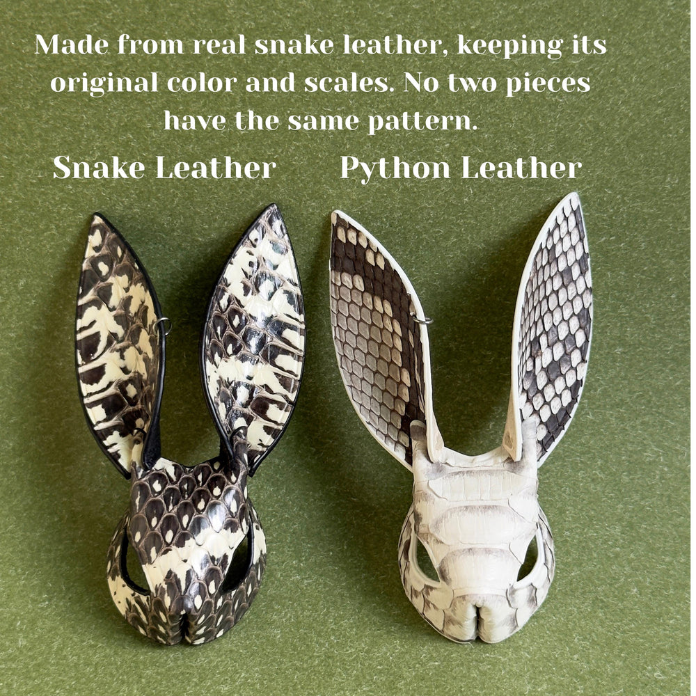 Snakeskin & Lambskin Bunny Bag Charm — product photograph 2