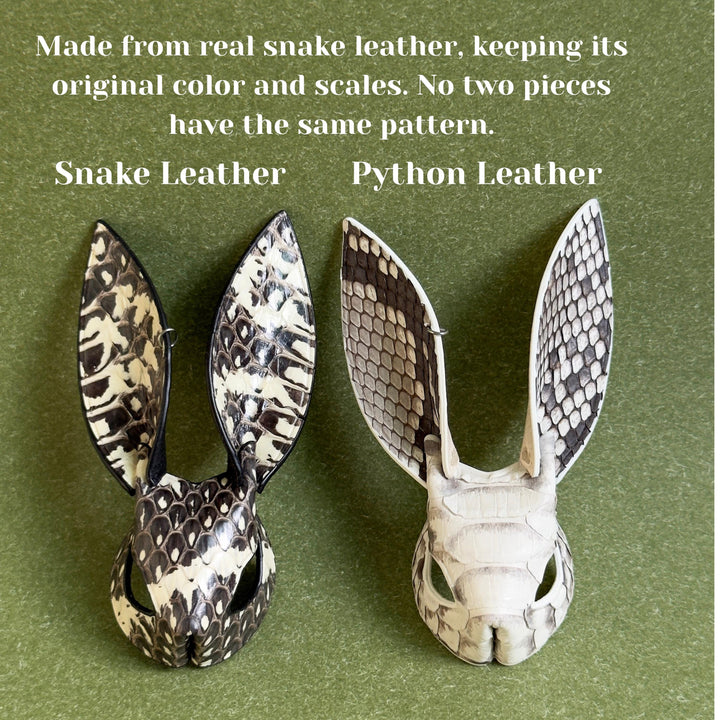 Snakeskin & Lambskin Bunny Bag Charm — product photograph 2