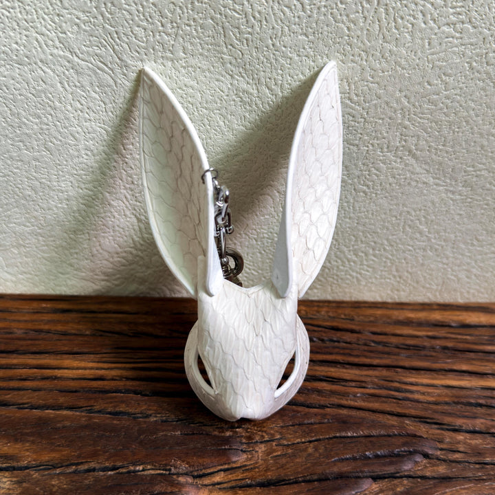 Snakeskin Leather Bunny Keychain — product photograph 11