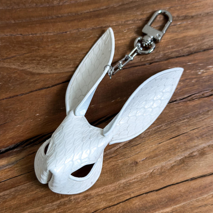 Snakeskin Leather Bunny Keychain — product photograph 8