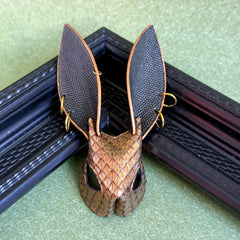 Gold Snakeskin Bunny Keychain Charm — product photograph 15