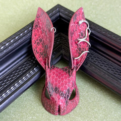 Snake & Lambskin Leather Bunny Bag Charm — product photograph 6