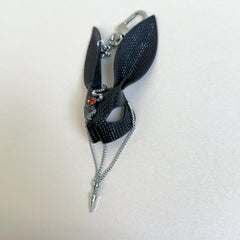Sand Snakeskin & Lambskin Bunny Bag Charm — product photograph 14