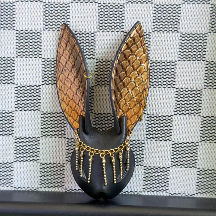 Snakeskin & Calfskin Bunny Bag Charm — product photograph 11
