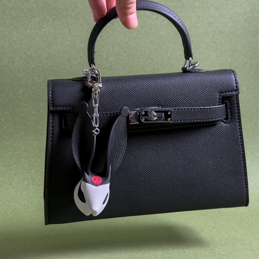 Leather Bunny Keychain & Bag Charm — product photograph 6