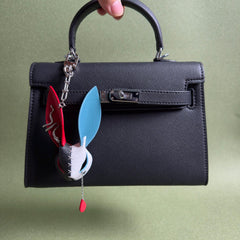 Leather Bunny Keychain & Phone Charm — product photograph 6