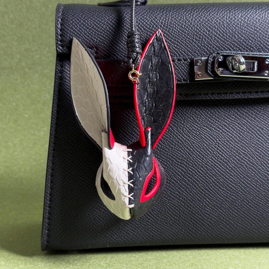 Leather Bunny Keychain & Phone Charm — product photograph 5