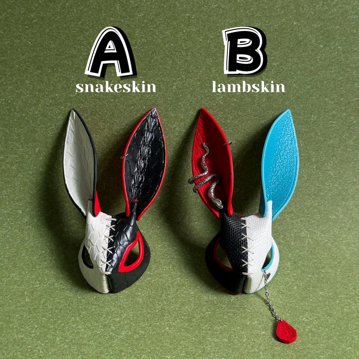 Leather Bunny Keychain & Phone Charm — product photograph 2