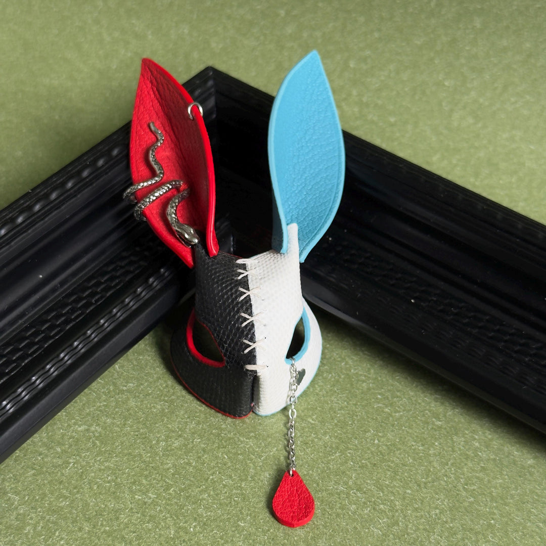 Leather Bunny Keychain & Phone Charm — product photograph 10