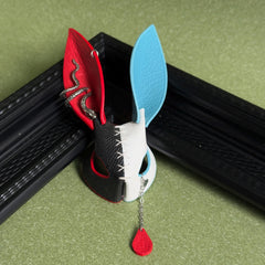 Leather Bunny Keychain & Phone Charm — product photograph 10