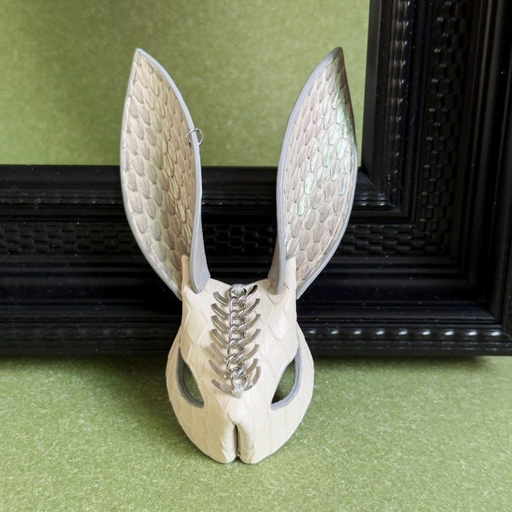 Snakeskin & Lambskin Bunny Keychain — product photograph 12