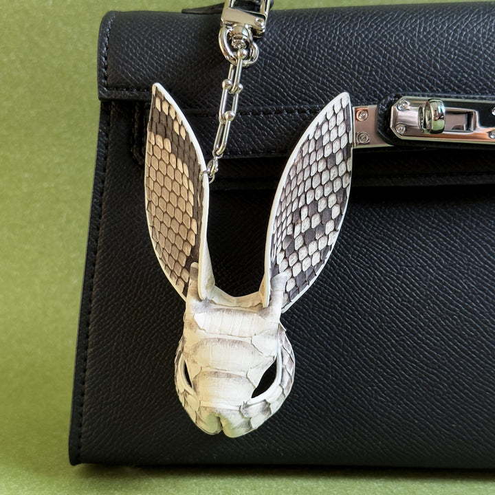 Snakeskin & Lambskin Bunny Bag Charm — product photograph 5