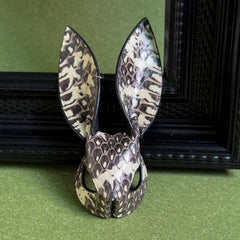 Snakeskin & Lambskin Bunny Bag Charm — product photograph 13