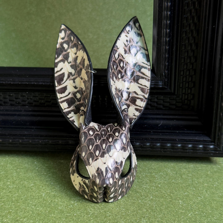 Snakeskin & Lambskin Bunny Bag Charm — product photograph 13