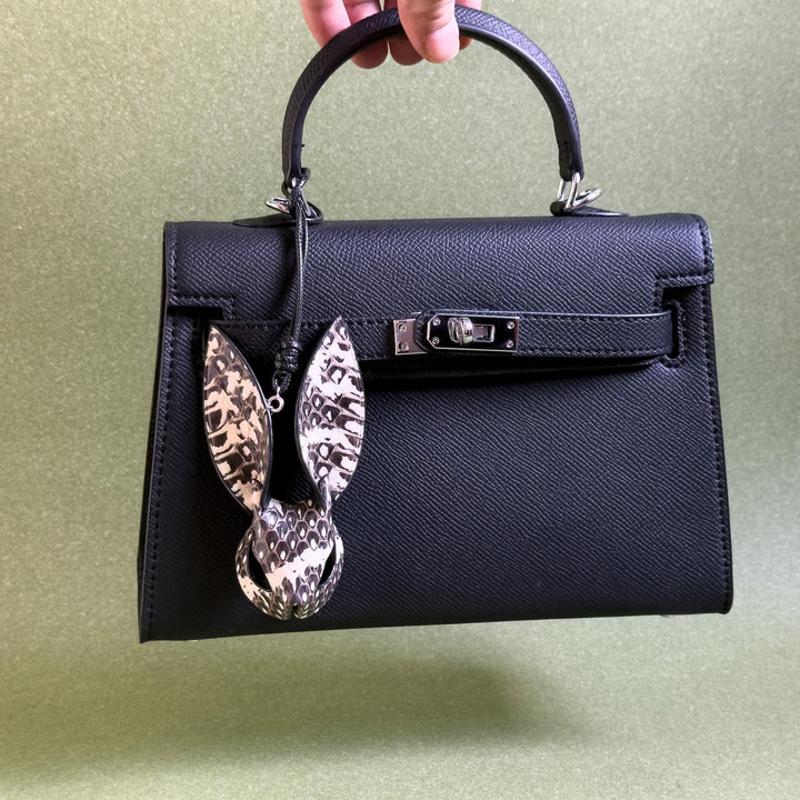 Snakeskin & Lambskin Bunny Bag Charm — product photograph 6