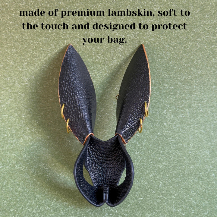 Gold Snakeskin Bunny Keychain Charm — product photograph 10