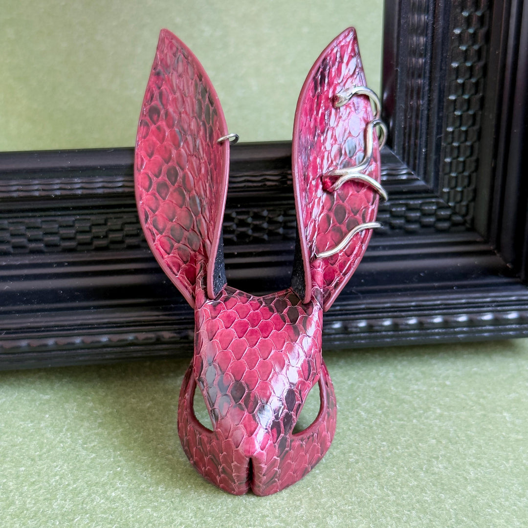 Snake & Lambskin Leather Bunny Bag Charm — product photograph 7