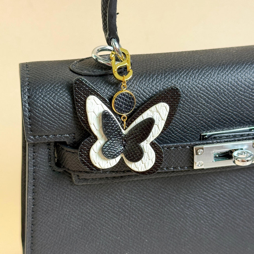 Leather Butterfly Zipper Charm — product photograph 2