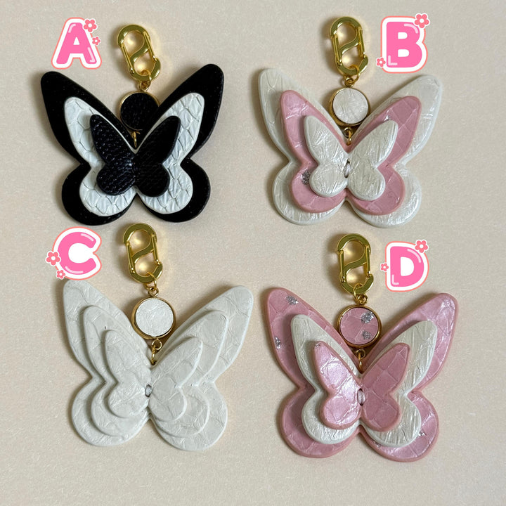 Leather Butterfly Zipper Charm — product photograph 5