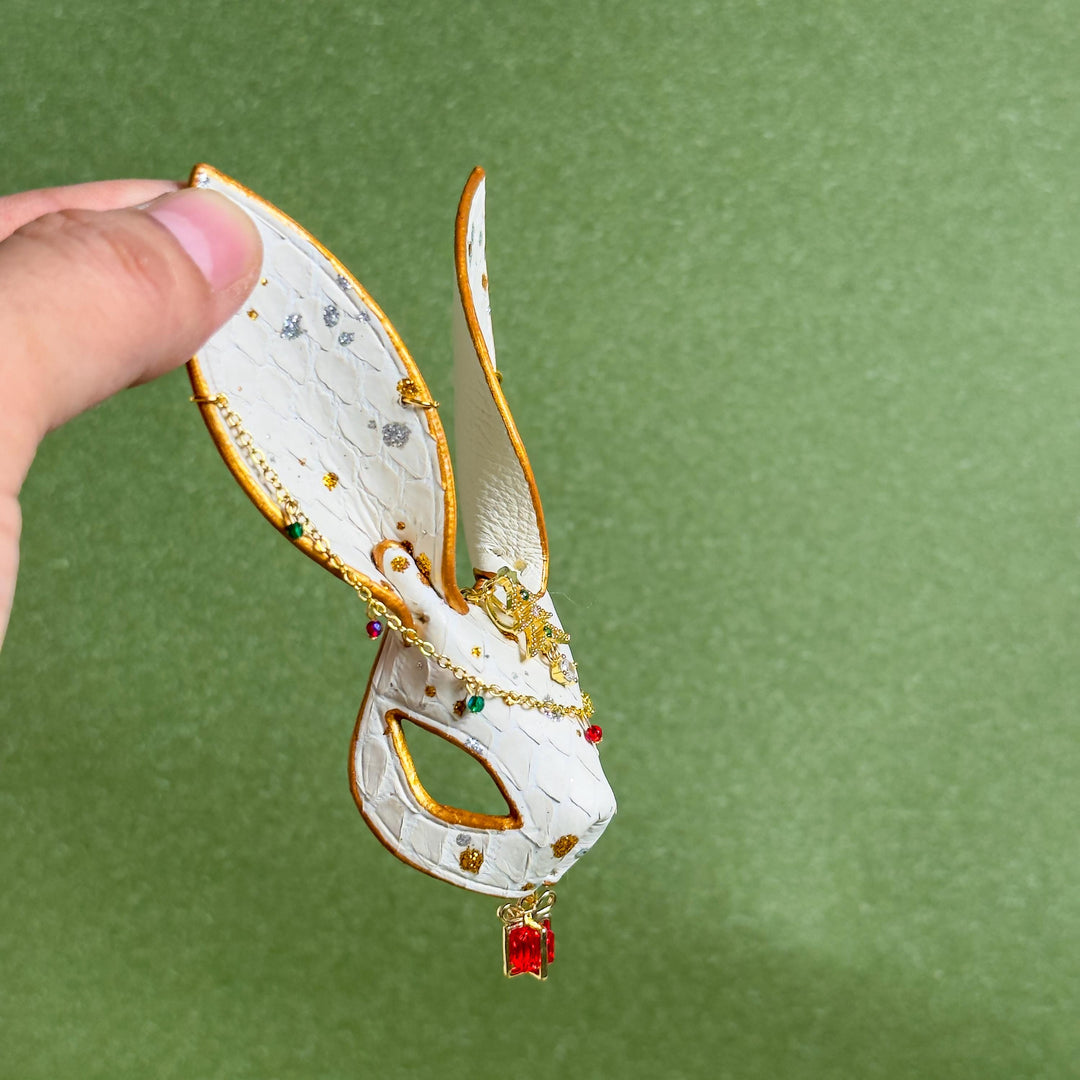 Christmas Lambskin Bunny Bag Charm — product photograph 11
