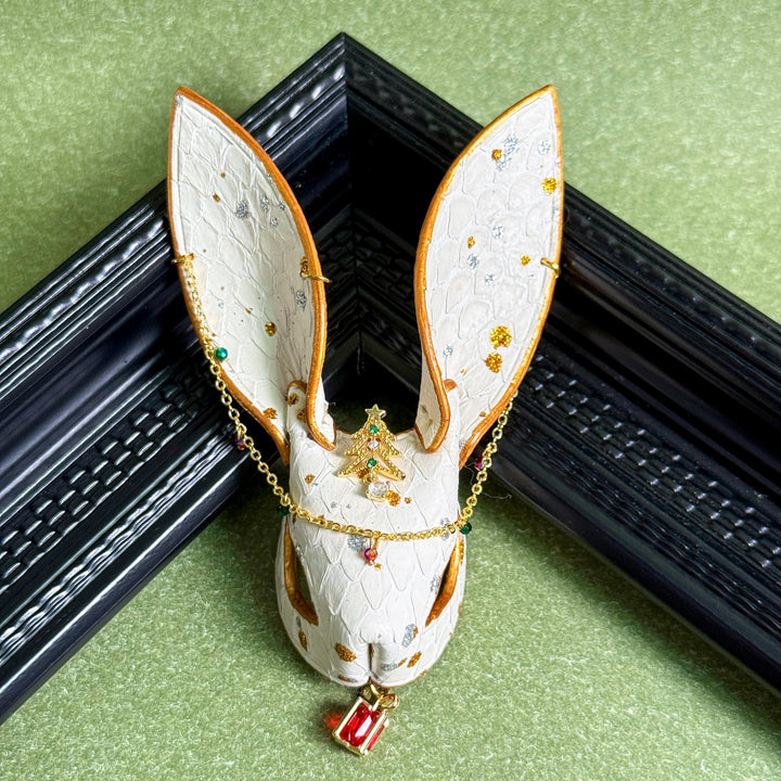 Christmas Lambskin Bunny Bag Charm — product photograph 14