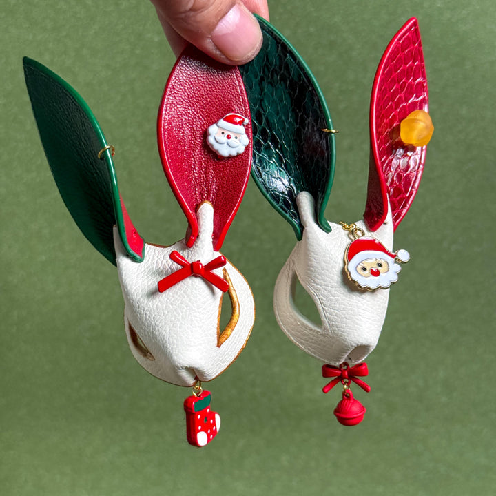 Christmas Leather Bunny Charm & Gift Set — product photograph 13