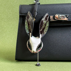 Hand-Painted Clown Bunny Bag Charm — product photograph 8