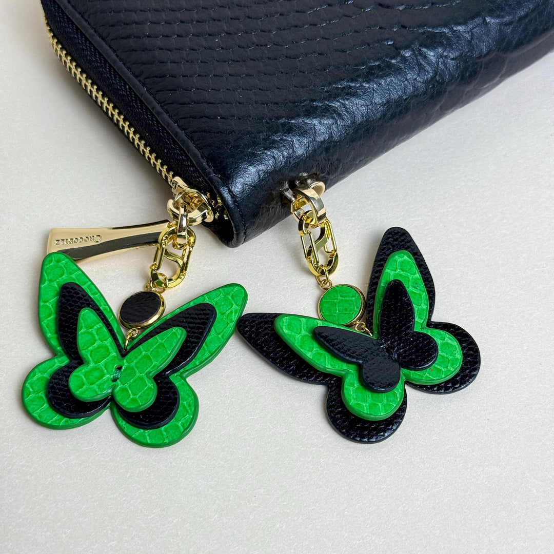 Mini Leather Butterfly Purse & Zipper Charm — product photograph 7