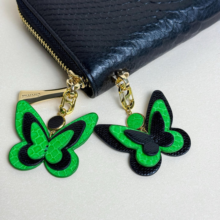 Mini Leather Butterfly Purse & Zipper Charm — product photograph 7
