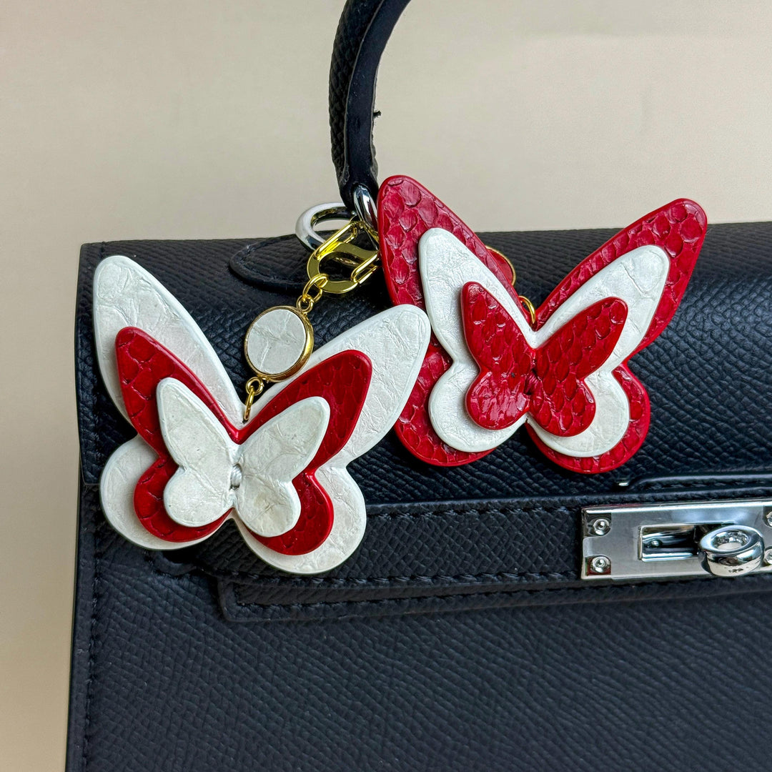 Mini Leather Butterfly Purse & Zipper Charm — product photograph 5