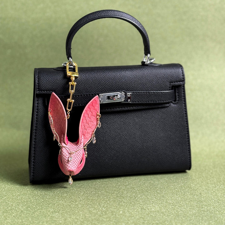 Lambskin & Snakeskin Bunny Bag Charm — product photograph 2