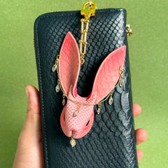 Lambskin & Snakeskin Bunny Bag Charm — product photograph 4