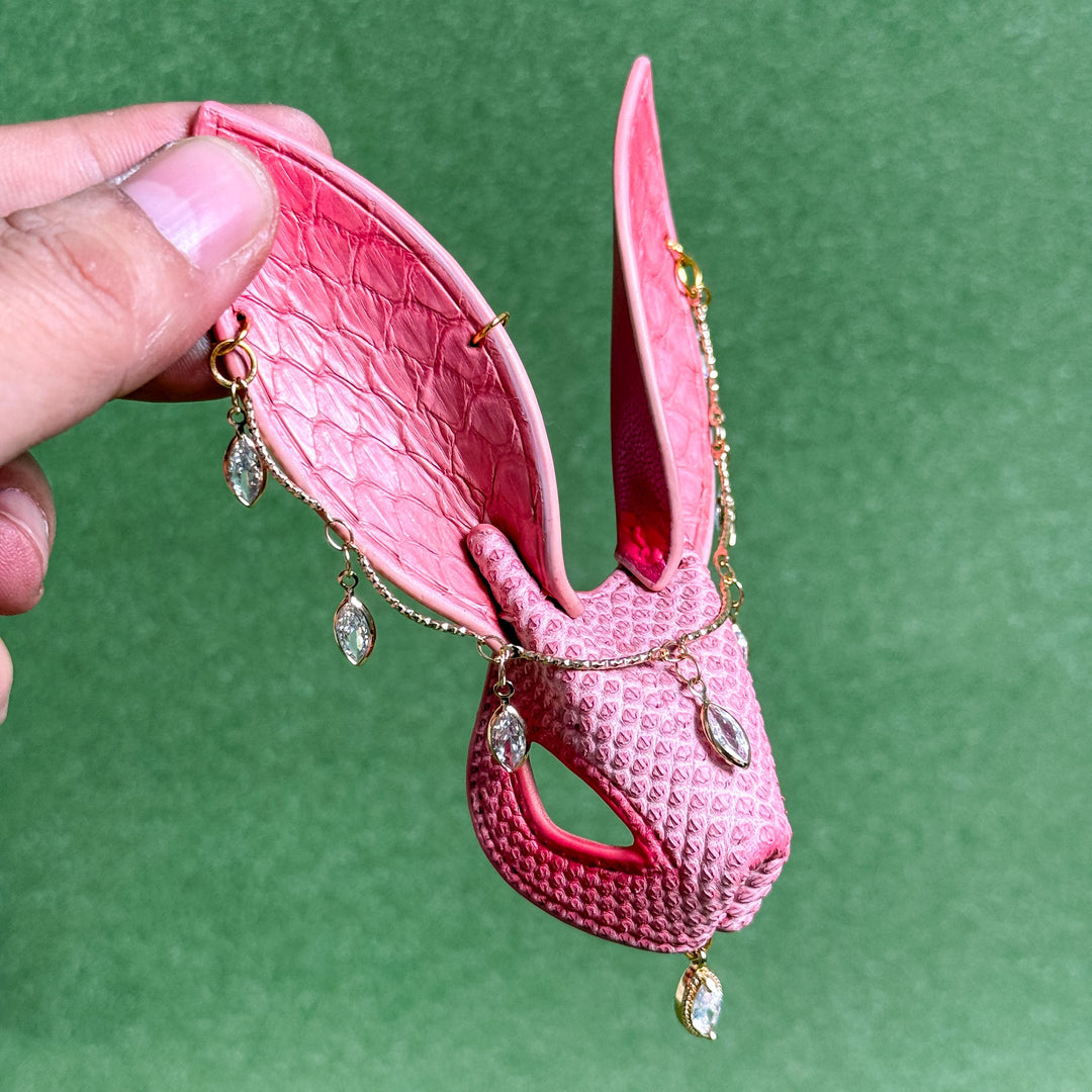 Lambskin & Snakeskin Bunny Bag Charm — product photograph 6