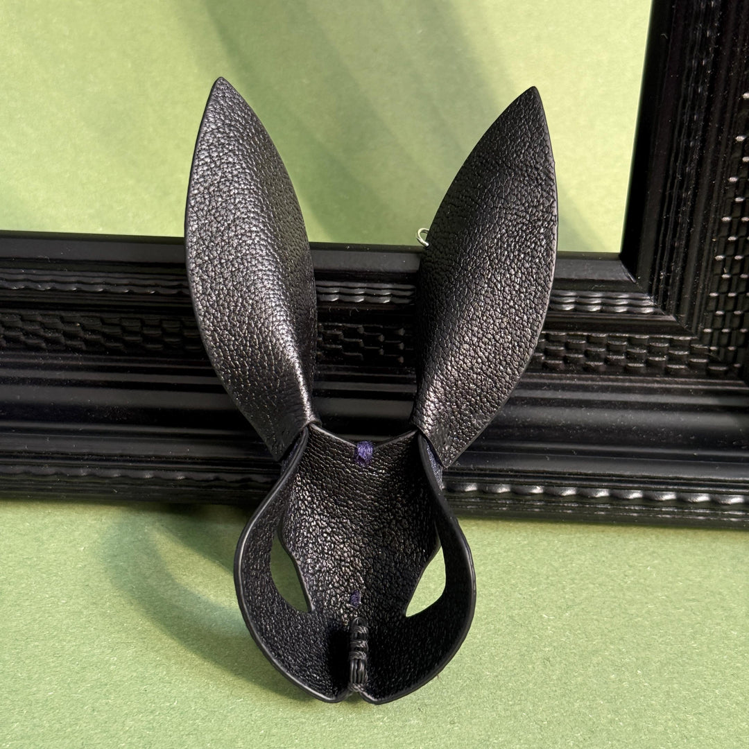 Blue-Purple Iridescent Snakeskin Bunny Charm — product photograph 11