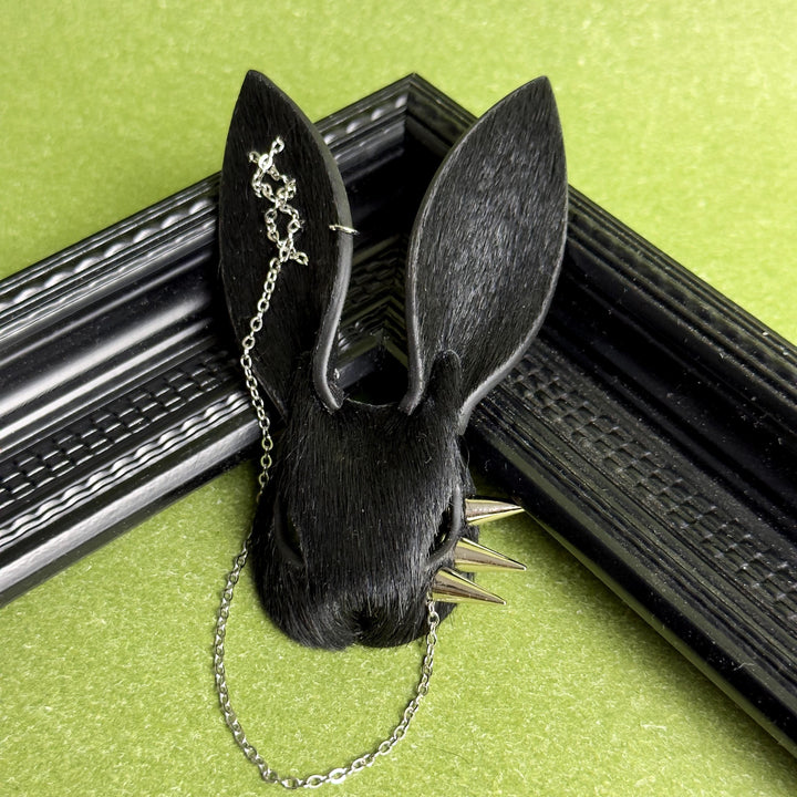 Gothic Horsehair & Lambskin Bunny Bag Charm — product photograph 10