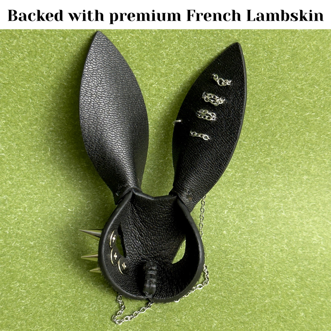 Gothic Horsehair & Lambskin Bunny Bag Charm — product photograph 5