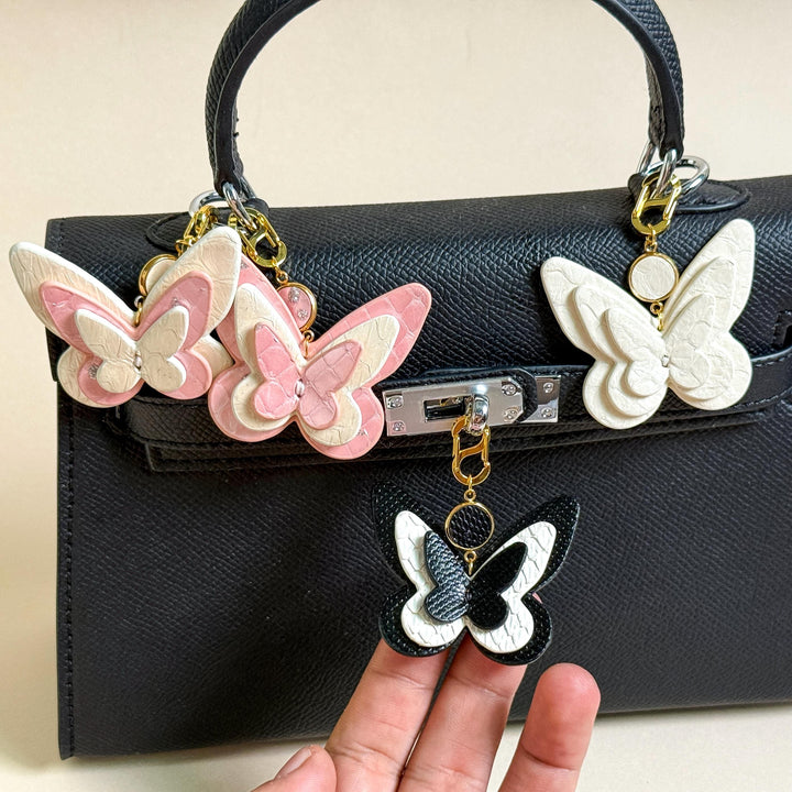 Leather Butterfly Zipper Charm — product photograph 1