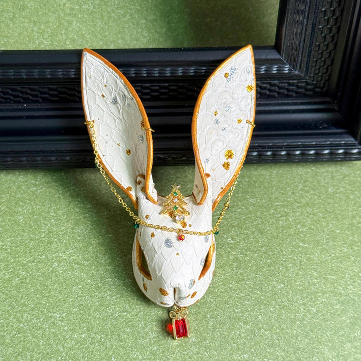 Christmas Lambskin Bunny Bag Charm — product photograph 12