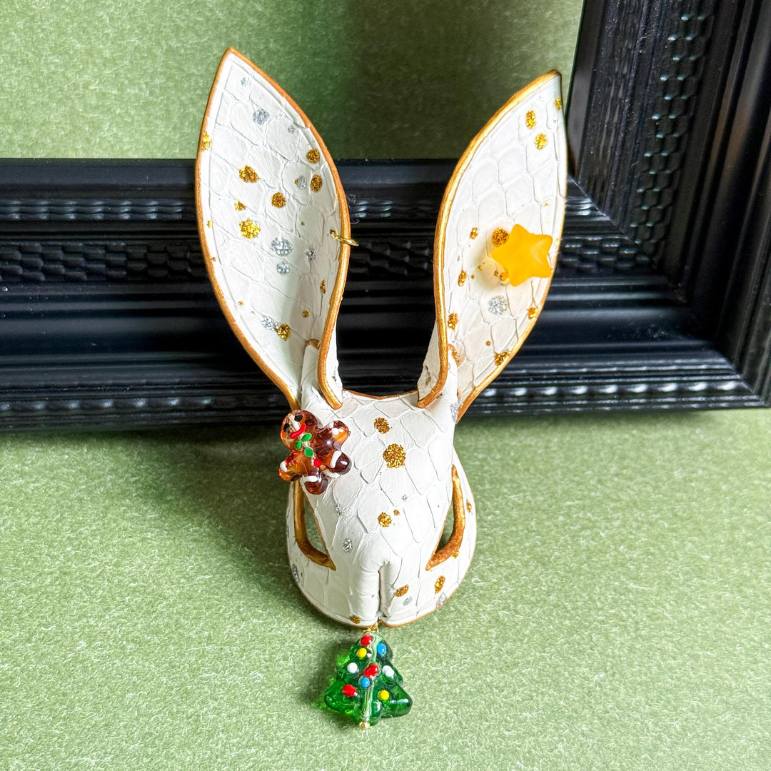 Christmas Snakeskin Bunny Bag Charm — product photograph 14