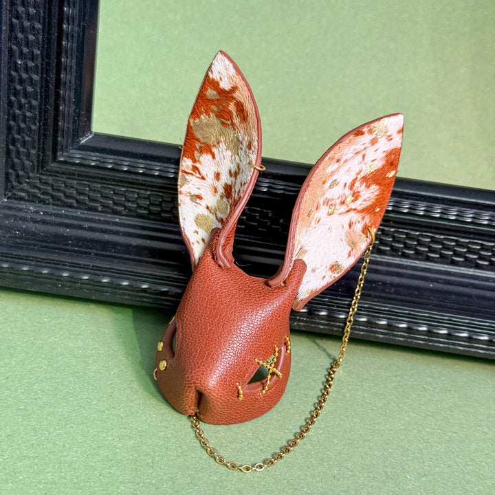 Whimsigoth Horsehair Bunny Bag Charm — product photograph 9